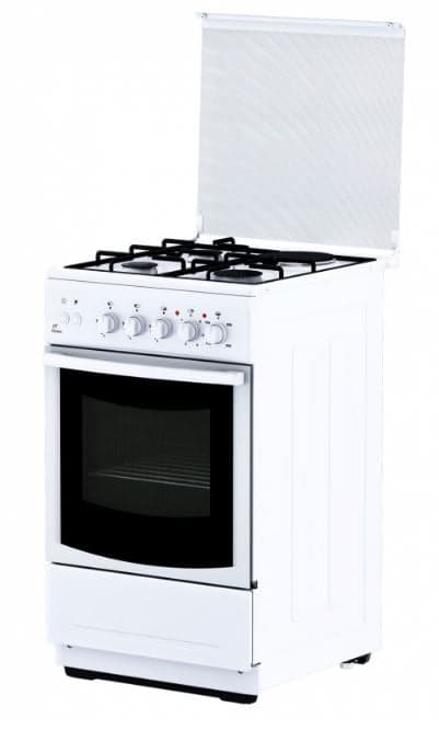 Газ/эл. плита FLAMA RK 23-121 W ( комби 3 газ+1 электро)