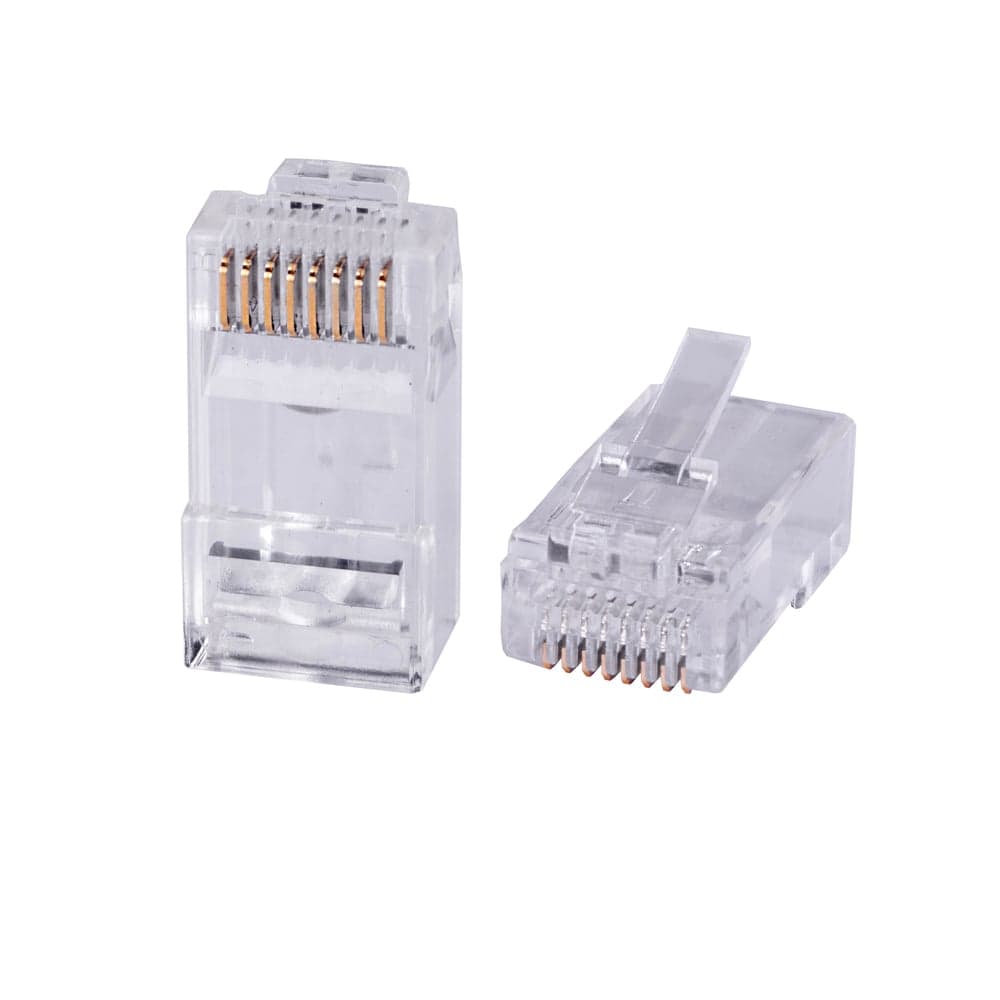 Cabeus 8P8C-C6-FC Коннектор RJ-45 быстрой установки под витую пару, категория 6 , универсальный (для одножильного и многожильного кабеля) для проводников с толщиной по изоляции до 1,05 мм