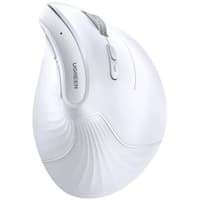 Беспроводная компьютерная мышь вертикальная UGREEN MU008 (25759) Wireless Vertical Mouse 2.4 GHz&BT. Цвет: белый - фото 1