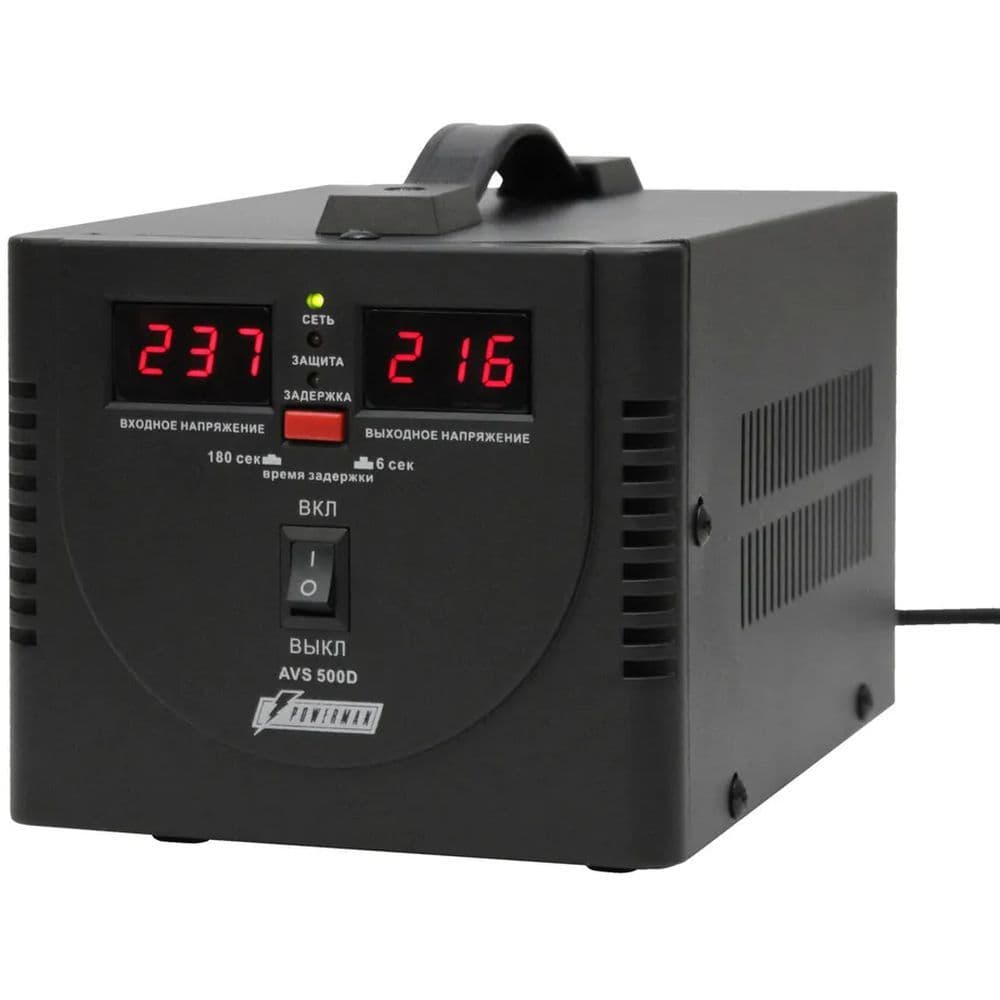 Стабилизатор напряжения Powerman AVS 500 D Black (6015735) AVS 500 D Black