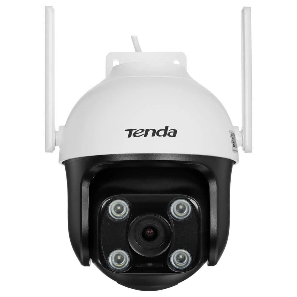 Tenda CH7 Наружная Wi-Fi камера с панорамированием/наклоном, 2560х1440 30 кадр./сек, 4 Мп, 355° по горизонтали, 90° по вертикали, Wi-Fi, IP65, от -30° до 60° C, MicroSD до 256GB, 2 внешние антенны, белый