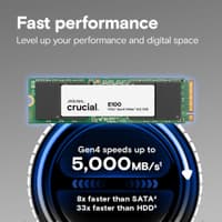 CT2000E100SSD8 - 2Tb CRUCIAL E100 NVMe 5000/4500 PCIe Gen4 - фото 2
