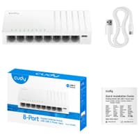 Коммутатор CUDY GS108U 8-Port Gigabit Switch with USB C - фото 3