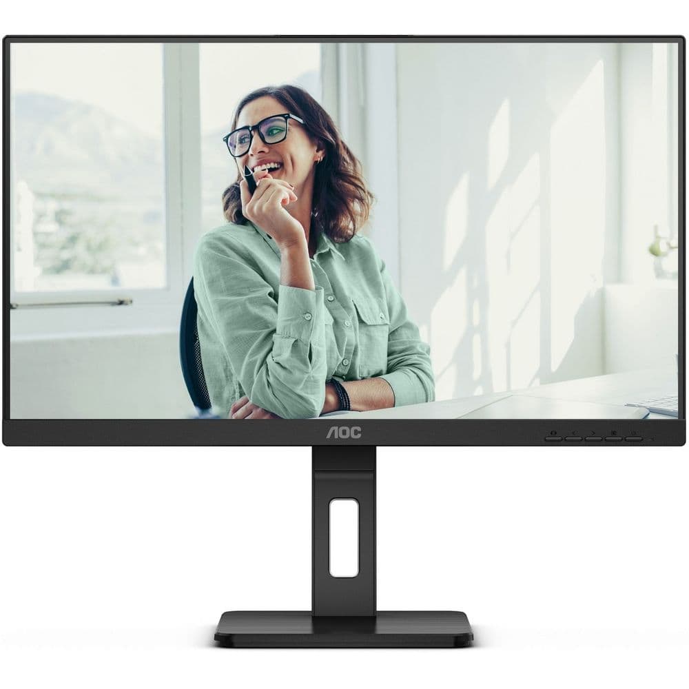 Монитор 27" AOC Q27P3CV  IPS, 2560x1440, 75Hz, 4ms, 350сd/m, 1000:1 | 2xHDMI(1.4), DP(1.2), Type-C(PD-65W), 4xUSB 3.2, RJ45 | HAS, Pivot, Swivel, InPSU, Speakers, Vesa 100, Black