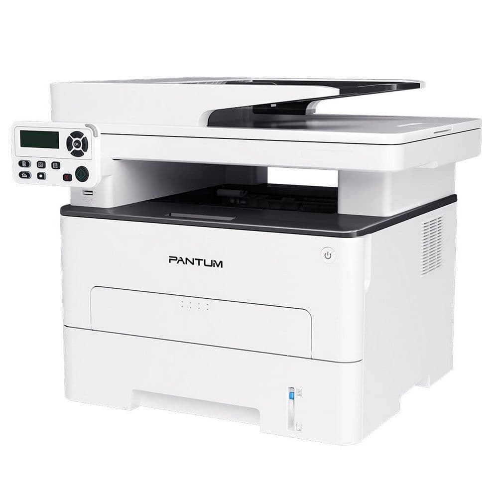 Pantum M7100DW A4, МФУ, лазерное, черно-белое, 33стр/мин, 1200x1200dpi, 525МГц, 256Мб, дуплекс, 50АПД, WiFi/USB/Ethernet, 1500стр/картридж, белый корпус (M7100DW)(007597)