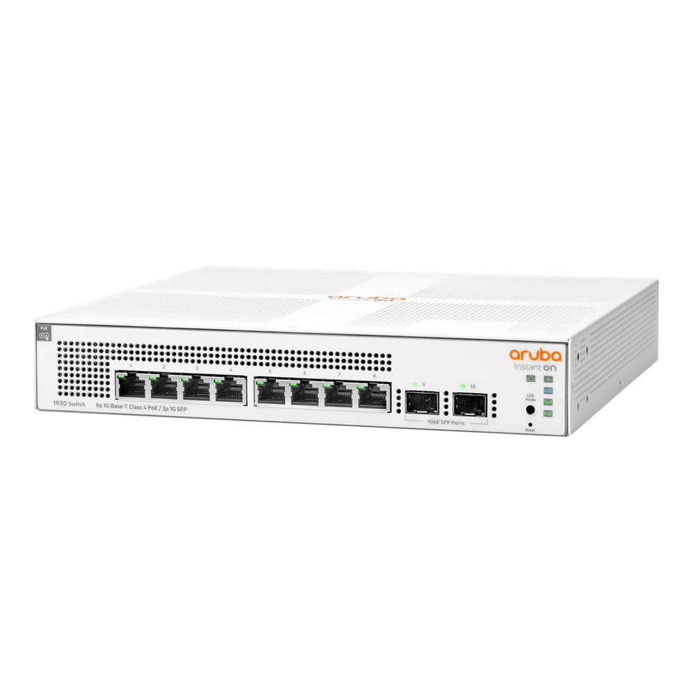 Коммутатор HPE Aruba Instant On 1930 8G Class4 PoE 2SFP 124W Switch
 
