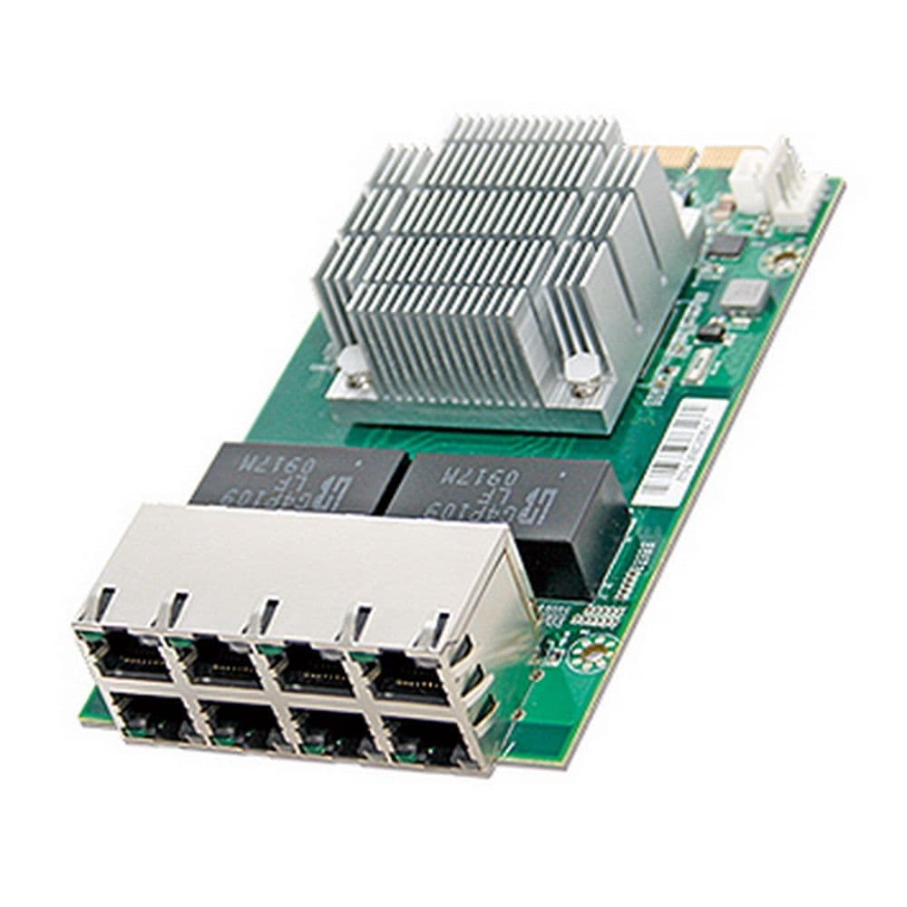 Сетевой адаптер Caswell NID-51084 Сетевой адаптер Proprietary PCIe Gen 2.0x8, Up to 8 x Ethernet Port(s) with maximum 8GbEGbE bandwidth, Intel i350 AM4 LAN Controller. Проприетарный формфактор. Установлен в каретку для установки в платформу (не установлен в устройство)