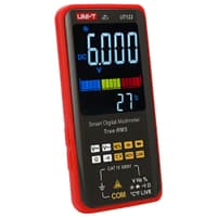 Супертонкий мультиметр UNI-T UT122 с большим экраном Испытание напряжения переменного/постоянного тока (600 В); Испытание на сопротивление (60 МОм); Емкость (99 мФ); Частота (10 Гц); Температура: (-40°C~1000°C); Двойной дисплей; обнаружение NCV; ЖИВОЕ обнаружение; Кат. Ⅲ 600 В - фото 2