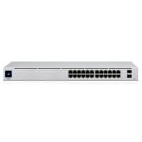 USW-24 - Коммутатор, Ubiquiti, USW-24, Switch, управляемый L2, 24 порта 10/100/1000 Mbps RJ45, 2 порта SFP, 1.3" тачдисплей, Стоечный - фото 2