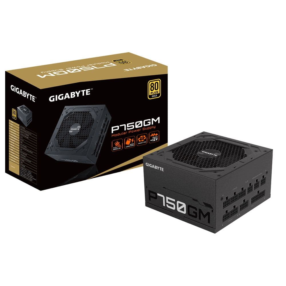 Блок питания Gigabyte P750GM GP-P750GM 750W, 80Plus, Gold, Полностью модульный, RTL