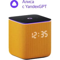 Умная колонка Yandex Станция Миди Алиса оранжевый 24W 1.0 BT/Wi-Fi 10м (YNDX-00054ORG) - фото 1