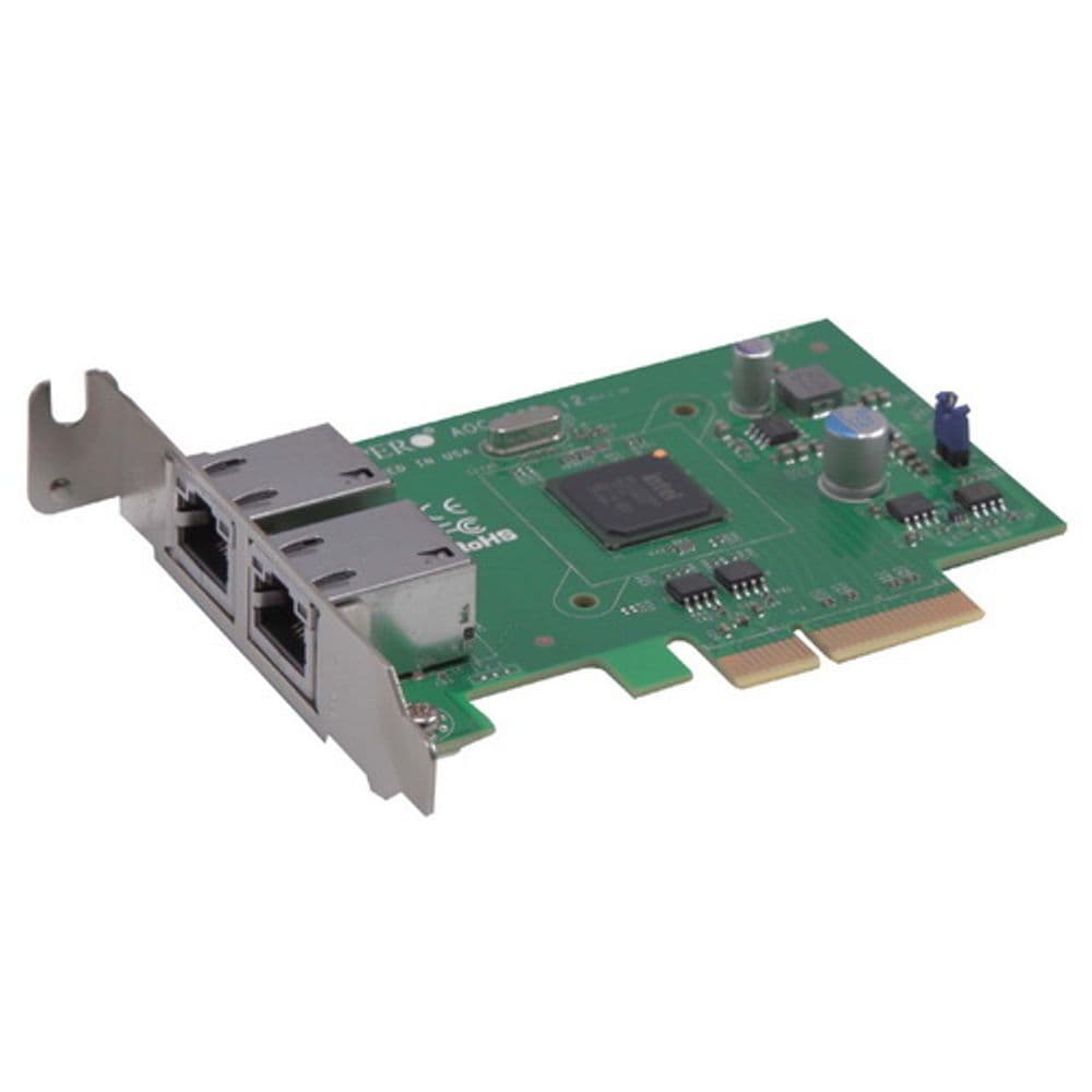 Сетевой адаптер SuperMicro AOC-SGP-I2 Intel i350AM2  PCI-E 2.1x4   2xRJ45   up to 1 Gb/s