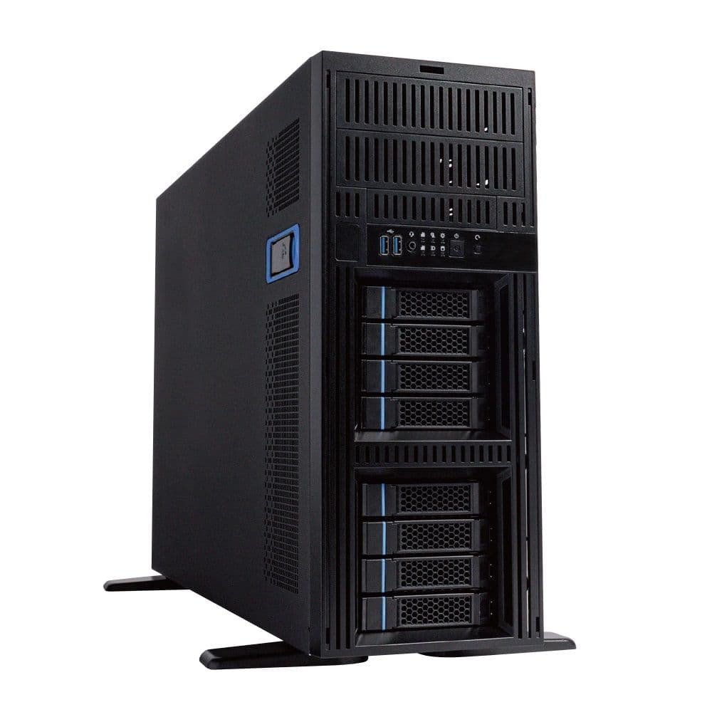 Корпус Chenbro для сервера Graviton CHS-008S-4RT2K 8x HDD SAS/SATA, 2xCRPS 2000W, up to 4-GPUs, Tower\4U Rackable, USB 3.0 x2, Audio,4 x FANs H/S, w/ foot stand