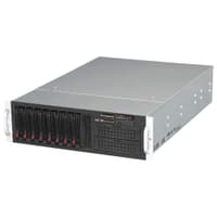 Корпус SuperMicro CSE-835BTQ-R1K28B 3U, ATX и E-ATX (13.68" x 13"), 8x 3.5" SAS/SATA Hot-Swap HD 2x 5.25", четыре 80мм вентилятора, 7 полноразмерных и 1 низкопрофильный слотов расширения, блок питания 1280Вт 80+ Platinum - фото 1