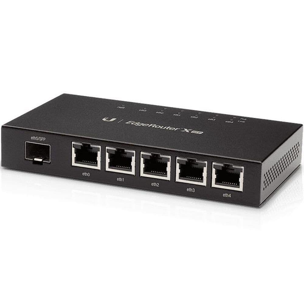 Маршрутизатор Ubiquiti EdgeRouter X SFP |ER-X-SFP| Ubiquiti PoE-маршрутизатор 2 ядра (880 МГц), 5x 1G RJ45, 1x SFP, |ER-X-SFP| раздача PoE