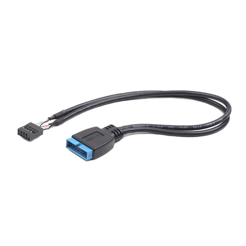 Переходник Cablexpert CC-U3U2-01 Внутренний USB2 - USB3 кабель, 9pin/19pin, 0.3m CC-U3U2-01