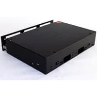 Бокс оптический Hyperline, портов: 48, FC, ST, SC, duplex LC, 2U, 465х565х465 мм (ВхШхГ), черный, (FO-19V-2U-6xSLT-W130H30-48UN-BK) - фото 2
