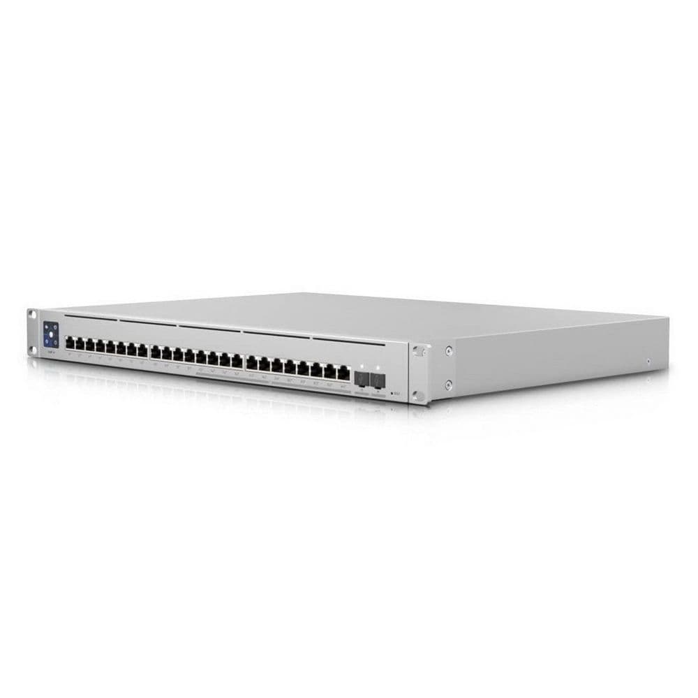 Ubiquiti UniFi Switch Enterprise Campus 24 PoE PoE-коммутатор в стойку, 16х 10G RJ45, 8х 2.5G RJ45, 2х 10G SFP28, раздача 1050 Вт