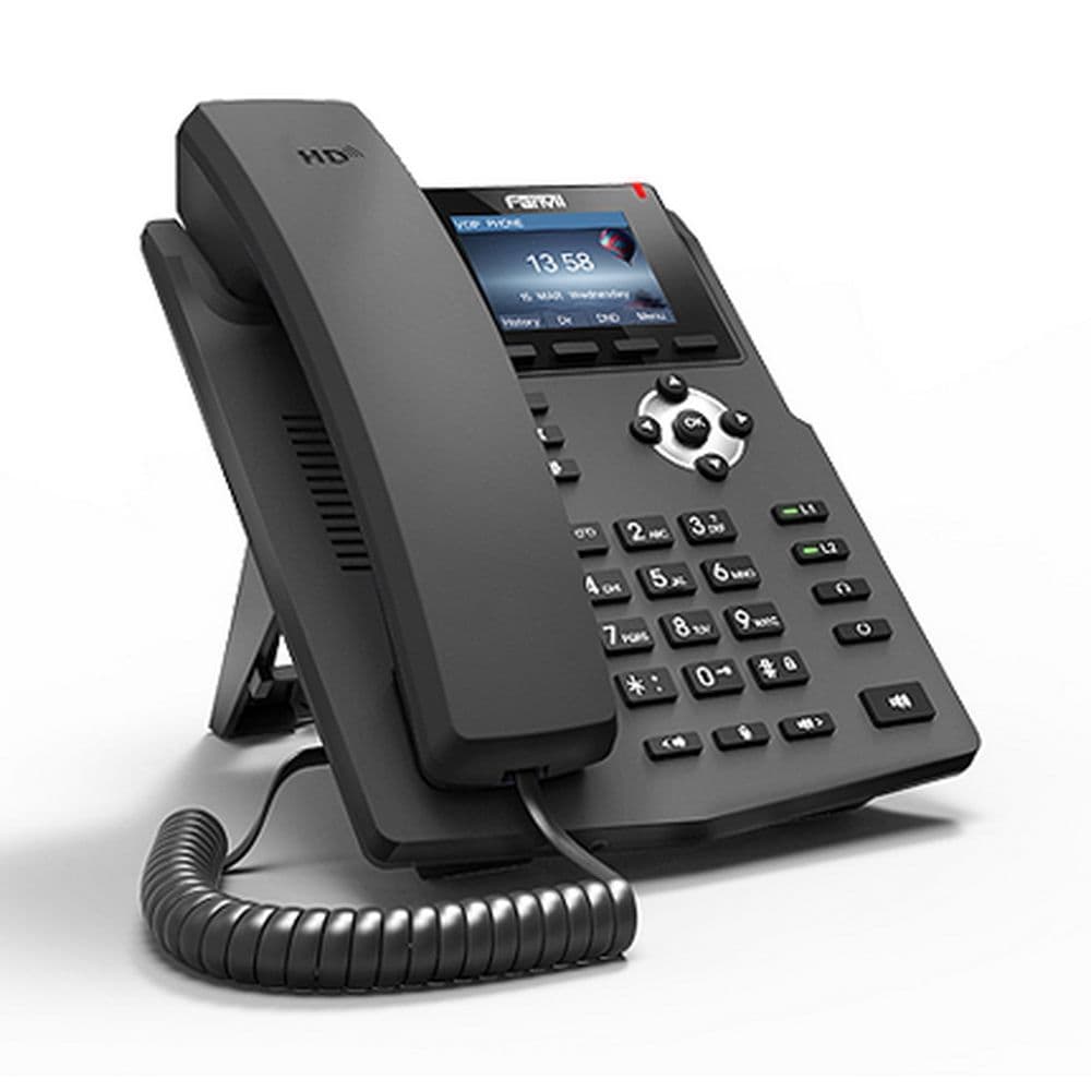 Телефон IP Fanvil X3G 4 линии, цветной экран 2.8", HD, 10/100/1000 Мбит/с, PoE