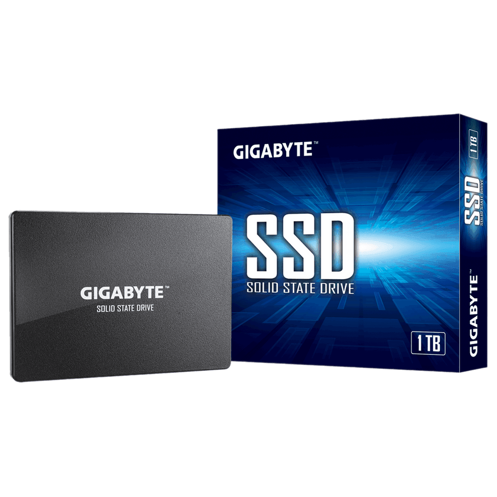Твердотельный накопитель SSD Gigabyte GP-GSTFS31100TNTD 1TB 2.5" Client SATA 6Gb/s, 550/500, IOPS 75/85K, MTBF 2M, TLC, DRA less, RTL