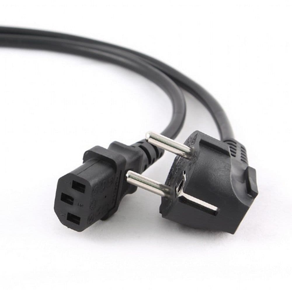 Кабель питания Cablexpert PC-186-VDE-3M, 3м, Schuko- C13, VDE, 10А, Сечение провода: 0,75 мм2, черный, с заземлением {75} (037853)