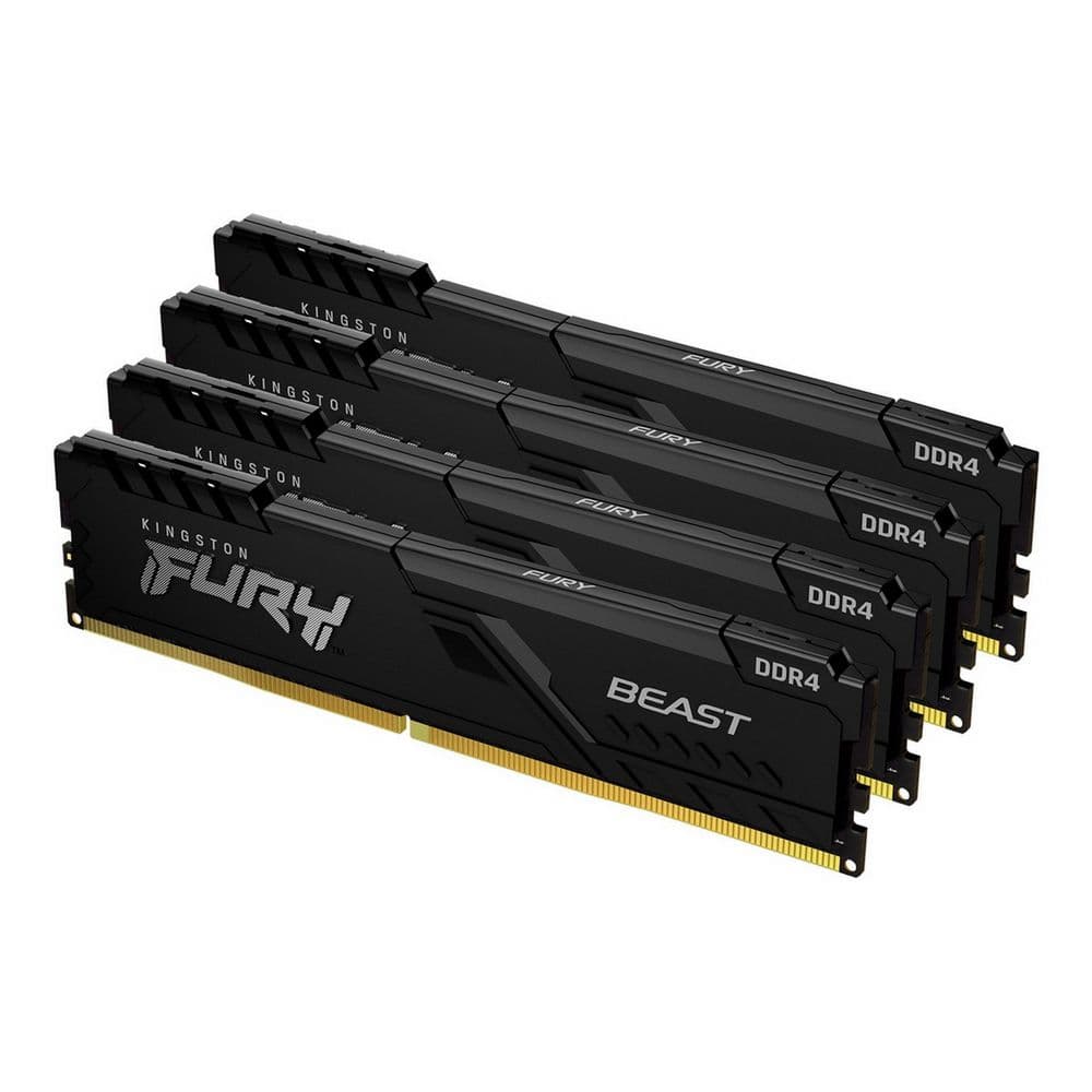 Модуль памяти Kingston 16GB Kingston DDR4 2666 DIMM FURY Beast Black Gaming Memory KF426C16BBK4/16 Non-ECC, CL16, 1.2V, KF426C16BBK4/16 512x8 Кит 4х4 , RTL