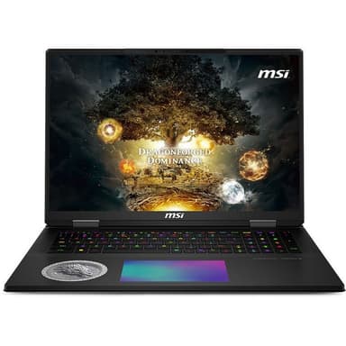 Ноутбук MSI Titan 18 HX Dragon Edition Norse Myth A2XWJG-205RU Intel Core Ultra 9 285HX/64Gb (2*32 D5)/SSD4Tb/RTX5090 24Gb (175W)/18"/IPS/MiniLED/WQUXGA/3840x2400/120Hz/Win11/RJ-45/Black/3.6kg