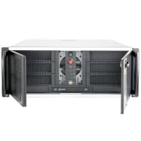 Корпус Chenbro 4U RM41300G For Tesla GPU (можно установить 4шт Tesla/Quadro), MB 12"x13", 3x5.25"+2x3.5" Internal 3.5"+Slim ODD, 120mm FAN, wo PSU (RM41300-FS81) Идеальное решение для Рабочей станции - фото 4