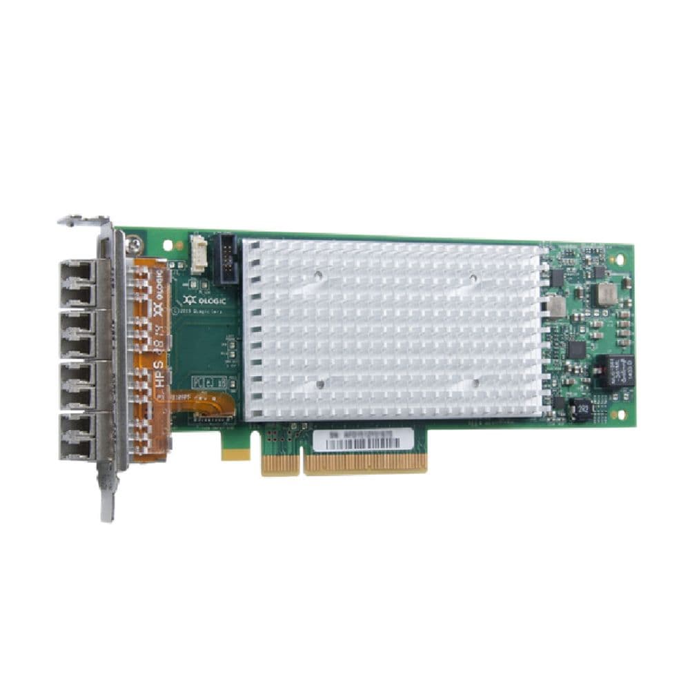 Сетевой адаптер Qlogic QLE2694L-CK (BK3210405-02 C)  16Gb/s FC HBA, 4-port, PCIe v3.0 x8, LC SR MMF, Low Profile, В комплекте только LP брекет.