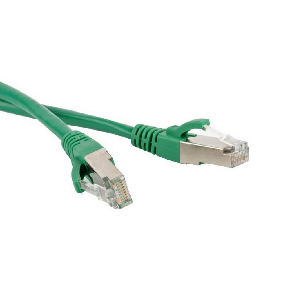 Кабельная сборка Hyperline PC-LPM-STP-RJ45-RJ45-C5e-1.5M-LSZH-GN Патч-корд F/UTP, экранированный, Cat.5е (100% Fluke Component Tested), LSZH, 1.5 м, зеленый