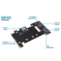 Плата интерфейсная Khadas New M2X Extension Board (KM2X-V-002) NVMe SSD/4G LTE - фото 3