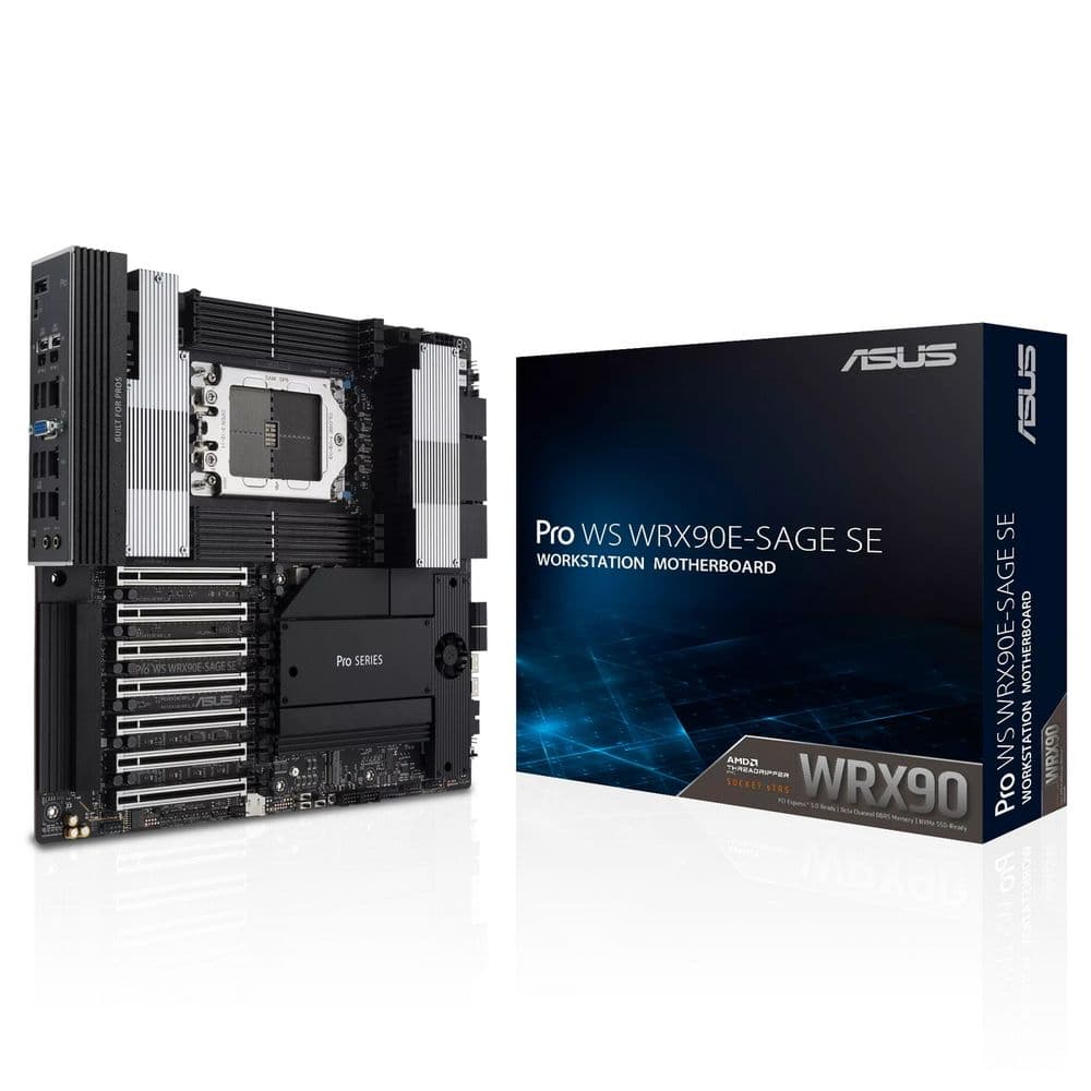 Материнская плата ASUS PRO WS WRX90E-SAGE SE STR5 EEB 8xDDR5 7xPCIEx16 4xM.2 2xUSB-C 2x mini DP VGA 2x10GLAN