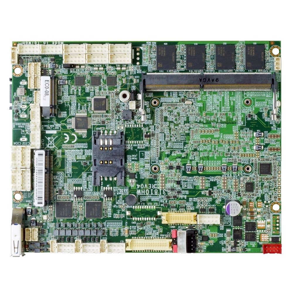 Материнская плата с ЦПУ LEX 3I810HW-EI7, Rev04 (четвертая ревизия) с процессором i7-8665UE +  SODIMM slot мак. до 32Гб., Комплект кабелей {20}