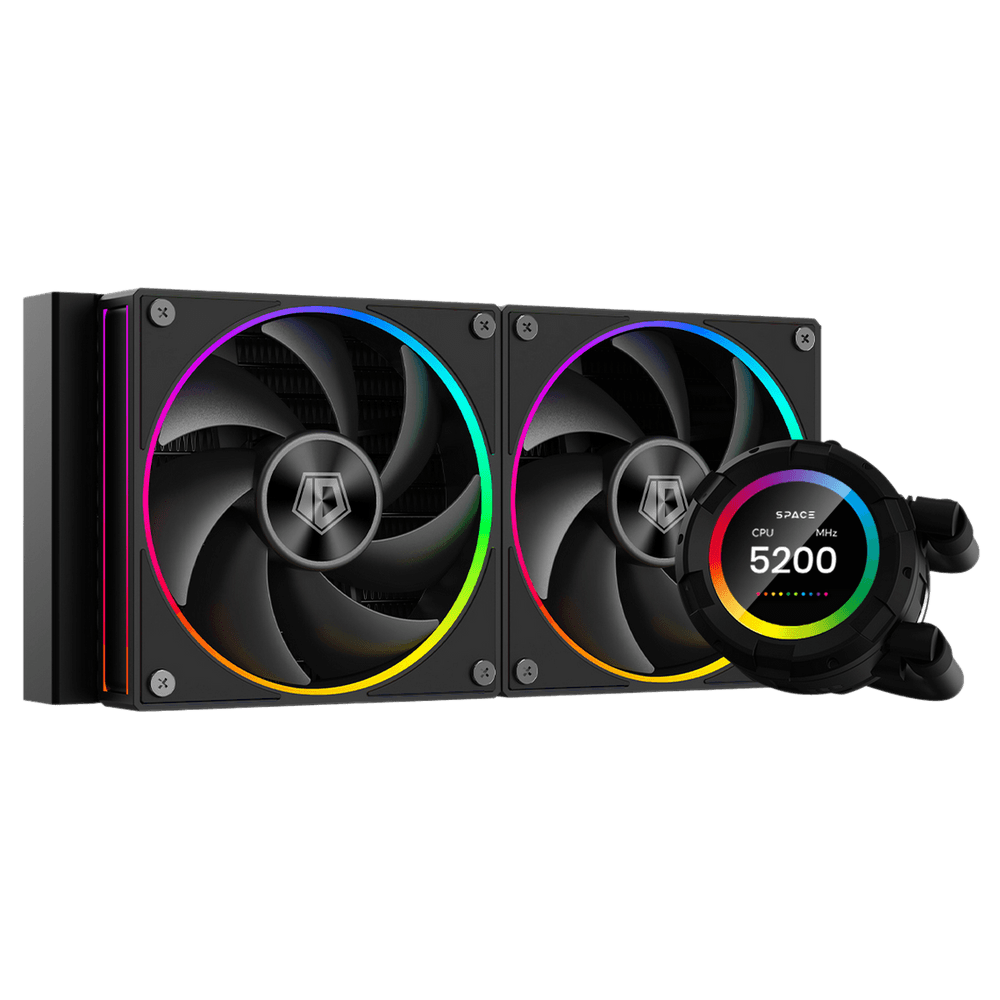 Жидкостная система охлаждения ID-Cooling SL240 /LCD SCREEN /300W /all Intel /all AMD 