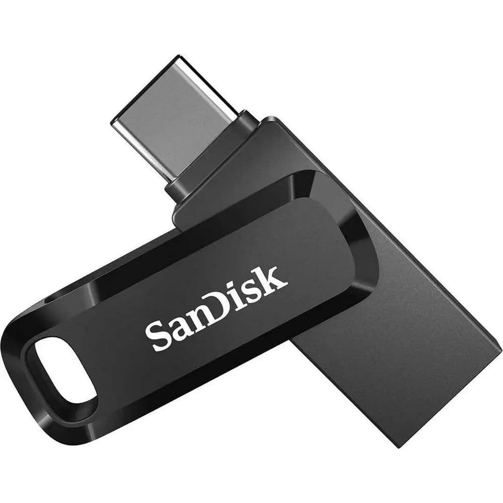 Флешка USB SANDISK Ultra Dual Drive Go 32ГБ, USB3.1, черный [sddd3-032g-g46]