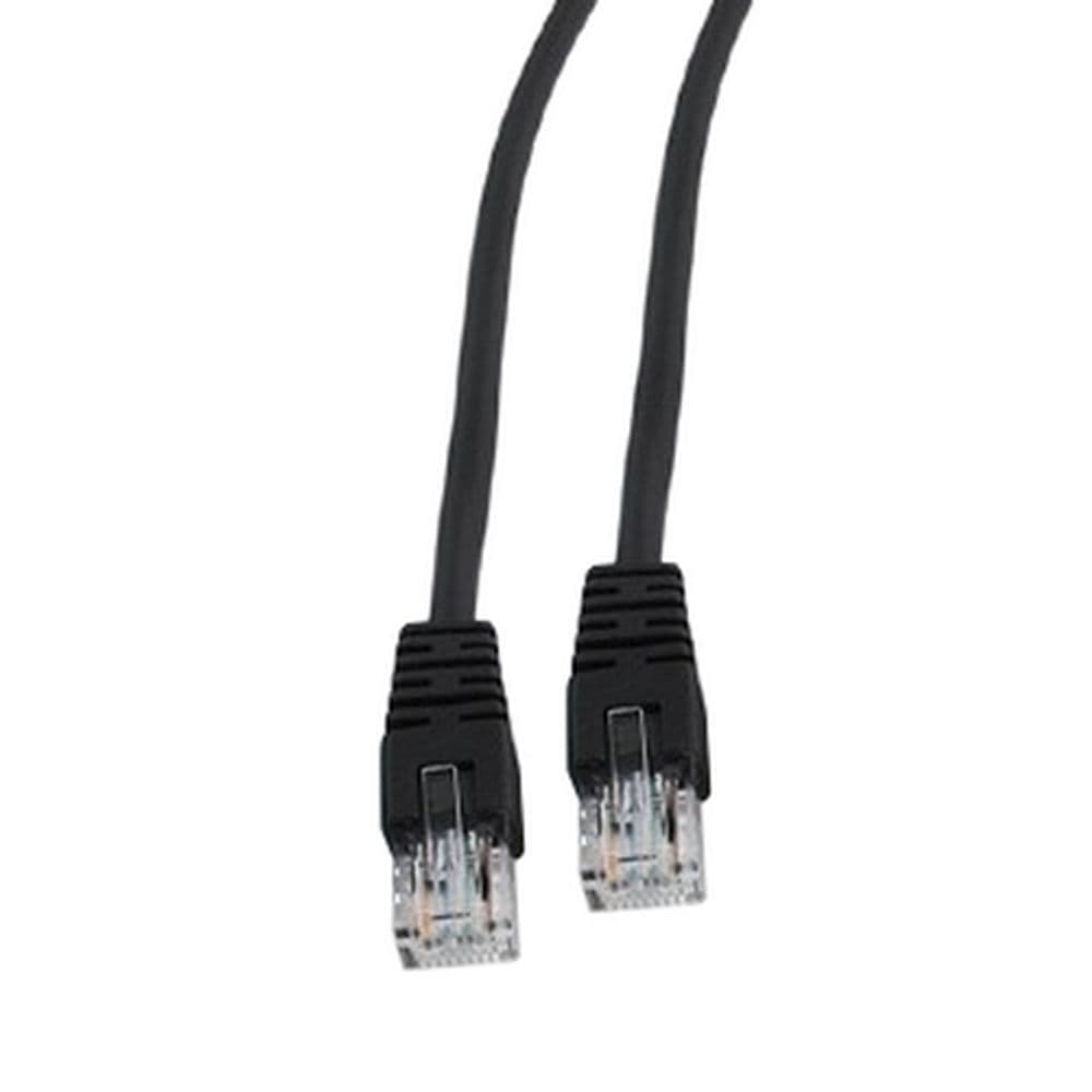 Патч-корд UTP Cablexpert PP12-0.5M/BK  кат.5e, 0.5м, литой, многожильный (черный) {500}
