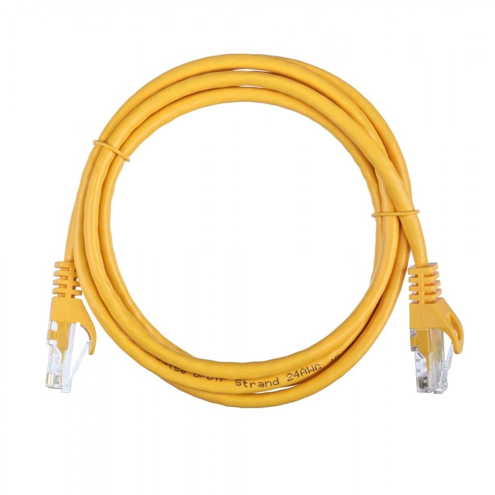 Патч-корд ACD-LPU5E-15Y Cat5e UTP 24AWG 4Pair, 7/0.18мм CCA Желтый,1.5м
