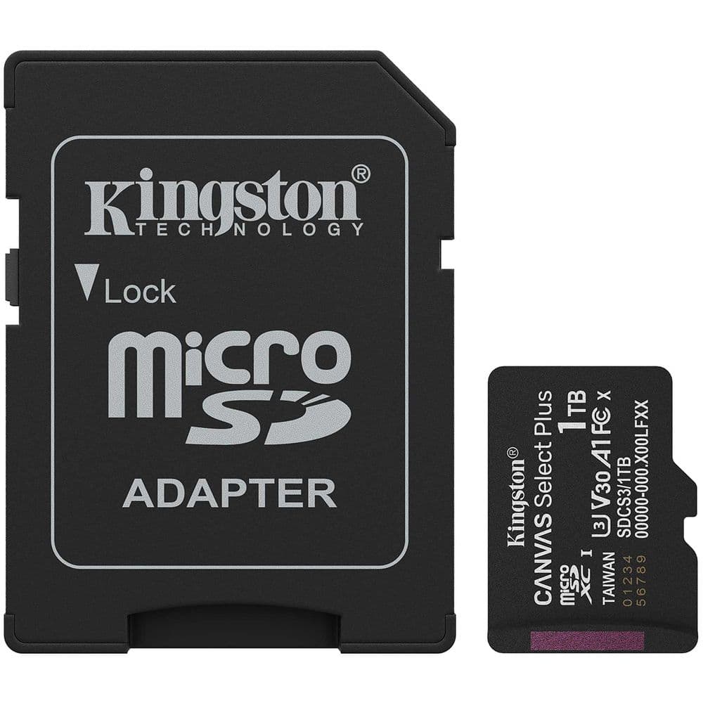 Карта памяти Kingston microSDXC 1TB Canvas Select Plus SDCS3/1TB