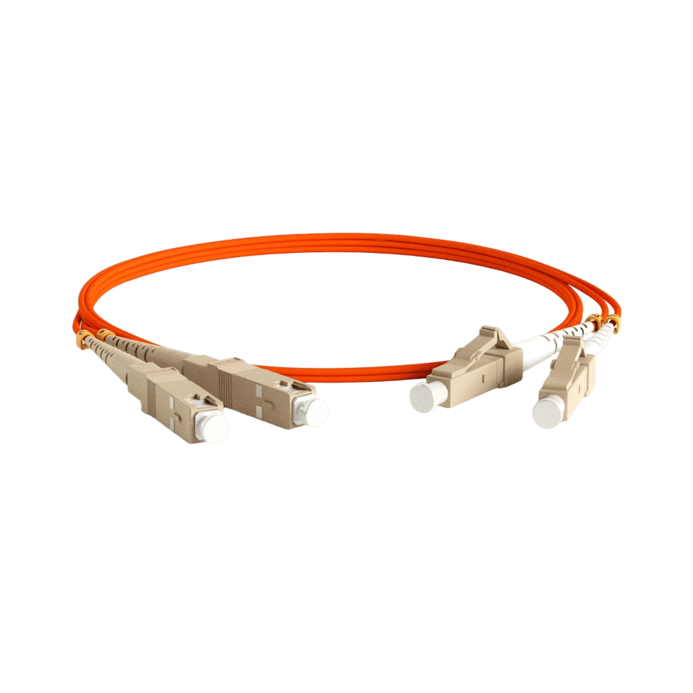 Кабельная сборка Hyperline FC-D2-50-LC/PR-SC/PR-H-2M-LSZH-OR Кабель патч-корд волоконно-оптический Hyperline FC-50-LC-SC-PC-2M duplex,LSZH,2 м