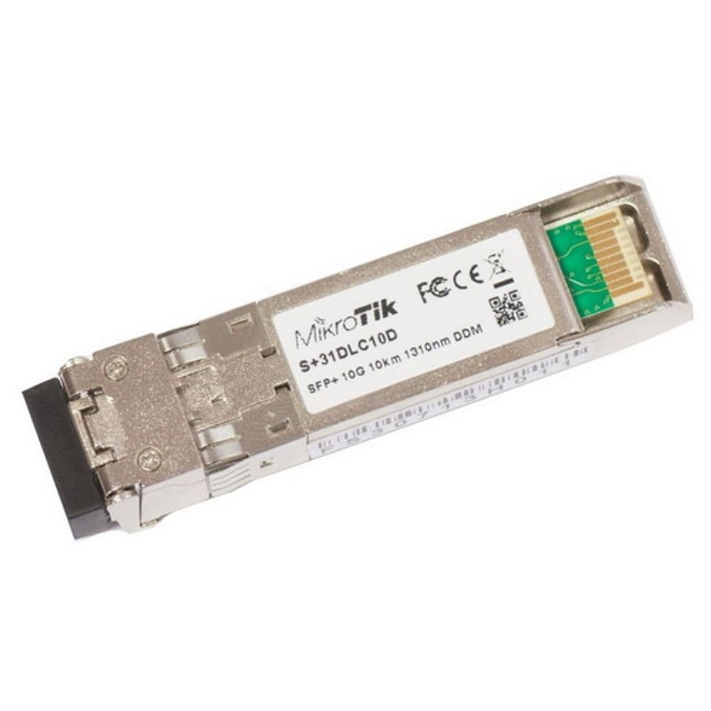 Трансивер MIKROTIK S+31DLC10D EOL. Замена XS+31LC10D арт75672. SFP+ module 10G SM 10km 1310nm Dual LC-connector