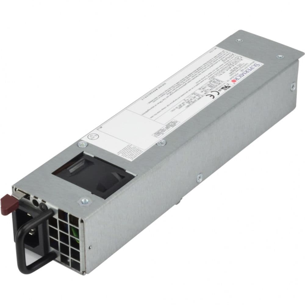Блок питания SuperMicro PWS-606P-1R 600Вт, 1U, +12V - 50A, 100-240V, : Gold Finger (54.5 Wide Molex), 54.5x40x220мм