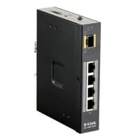 Коммутатор D-Link DIS-100G-5PSW/A1A Промышленный неуправляемый коммутатор с 4 портами 10/100/1000Base-T и 1 портом 1000Base-X SFP (4 порта PoE 802.3af/at, PoE-бюджет до 120 Вт) , RTL - фото 1