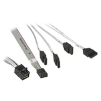 Кабель SuperMicro CBL-SAST-0631 Internal Reverse Breakout Cross-Over MINI SAS HD - 4 SATA, 55 см, 30AWG, 12Gb/s - фото 2