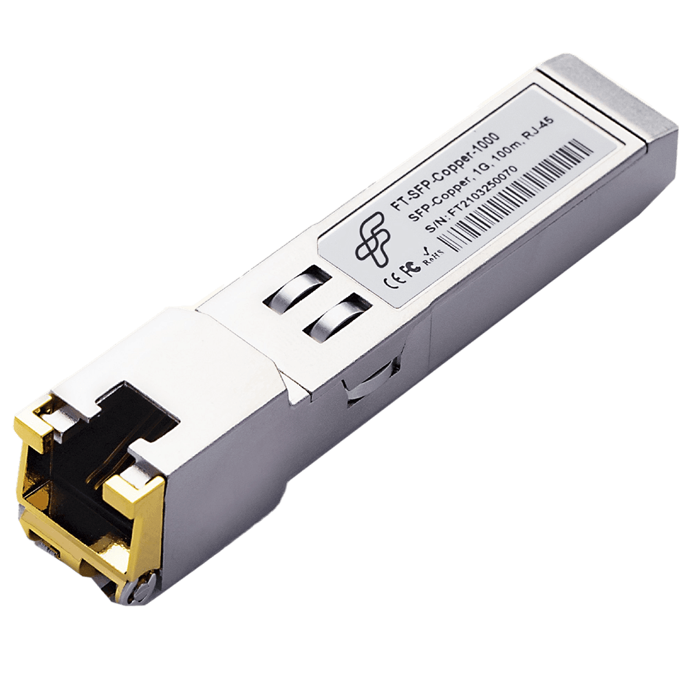 Трансивер Fibertrade FT-SFP-Copper-1000 Т 1G, SFP, RJ45/CU, 100m, Сделано в России (Реестр Минпромторга), (прошивка Cisco) OEM 