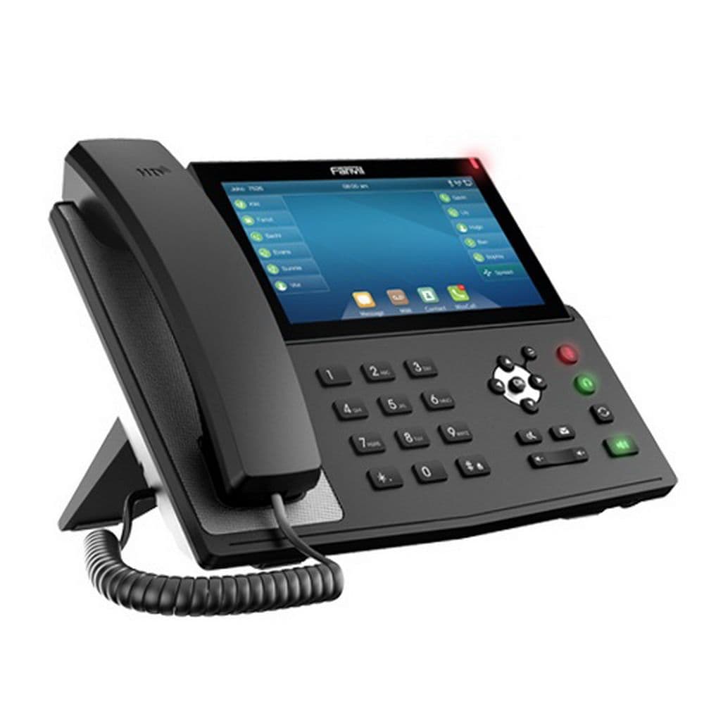 Телефон IP Fanvil X7A  20 линий, Android 9, цветной сенсорный экран 7", HD, Opus, 10/100/1000 Мбит/с, USB, Bluetooth, Wi-Fi,PoE