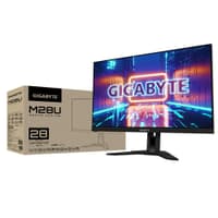 Монитор Gigabyte «Bad Pack 28» Gigabyte M28U-EK Gaming monitor Black (IPS, 3840x2160, HDMI+HDMI+DP, 2,26 ms,» 178°/178°, 300 cd/m, 1000:1, 2xUSB3.0, USB Type-C, 144Hz, MM) (20VM0-M28UBA-1EKR) - фото 1