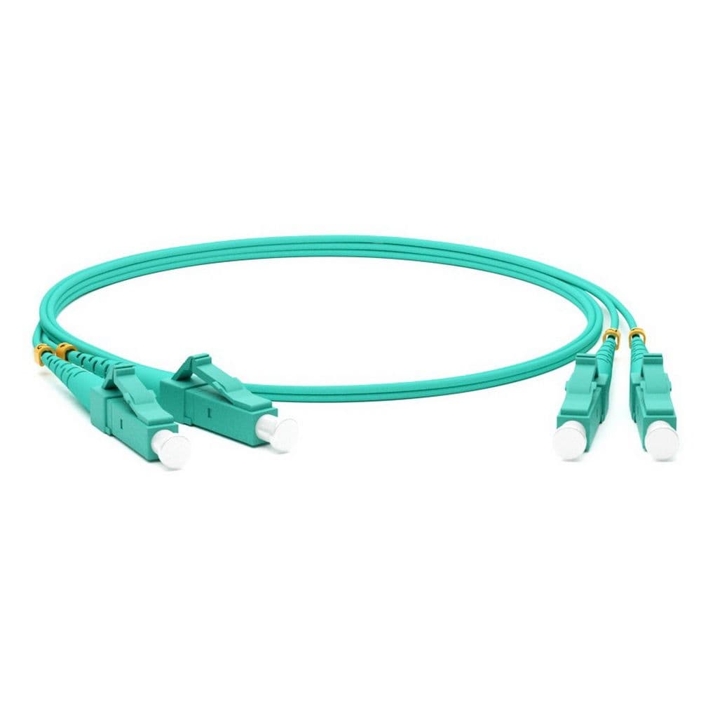 Кабель оптический Hyperline FC-D2-503-LC/PR-LC/PR-H-30M-LSZH-AQ Патч-корд волоконно-оптический (шнур) MM50/125 (OM3), LC-LC, duplex, 10G/40G, LSZH, 30м