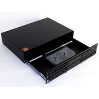 Бокс оптический Hyperline, портов: 48, FC, ST, SC, duplex LC, 2U, 465х565х465 мм (ВхШхГ), черный, (FO-19V-2U-6xSLT-W130H30-48UN-BK) - фото 4