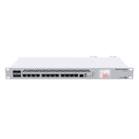 Маршрутизатор MIKROTIK CCR1036-12G-4S R2 Cloud Core Router 1036-12G-4S with Tilera Tile-Gx36 CPU (36-cores, 1.2Ghz per core), 4GB RAM, 4xSFP cage, 12xGbit LAN, RouterOS L6, 1U rackmount case, Dual PSU, LCD panel, r2 version - фото 1