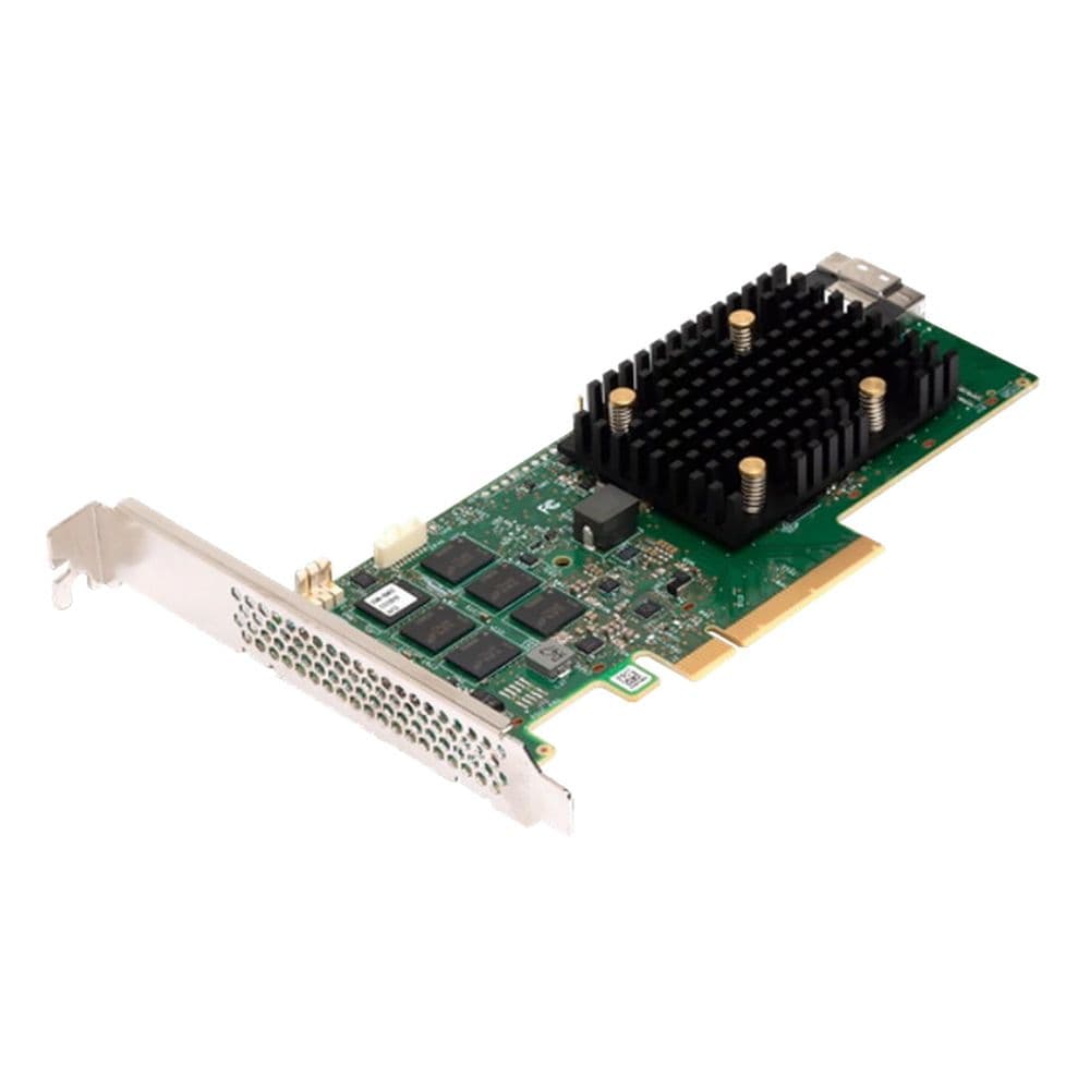 RAID-контроллер Broadcom 9560-8i SGL (05-50077-01 / 03-50077-01007 / 03-50077-01008 / 03-50077-01009 / 03-50077-01010 / 03-50077-01011 / 03-50077-01012 / 03-50077-01006) PCIe 4.0 x8 LP, SAS/SATA/NVMe, RAID 0,1,5,6,10,50,60, 8port(1 * int SFF8654), 4GB Cache, 3908ROC, RTL